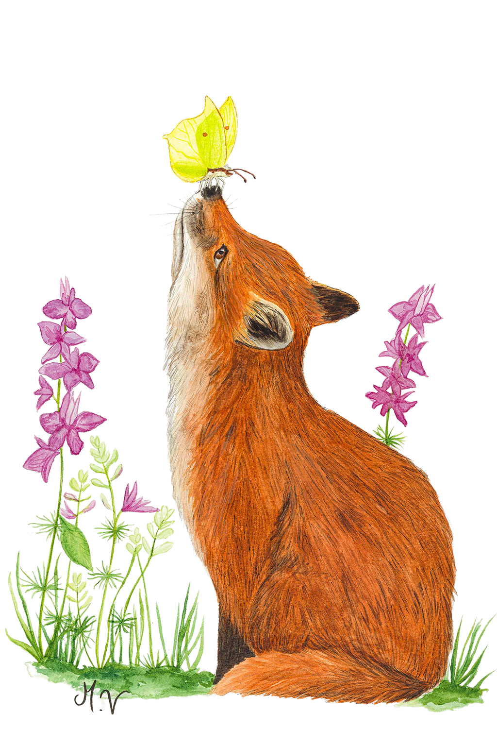 " Douce rencontre " - tirage d'art A4