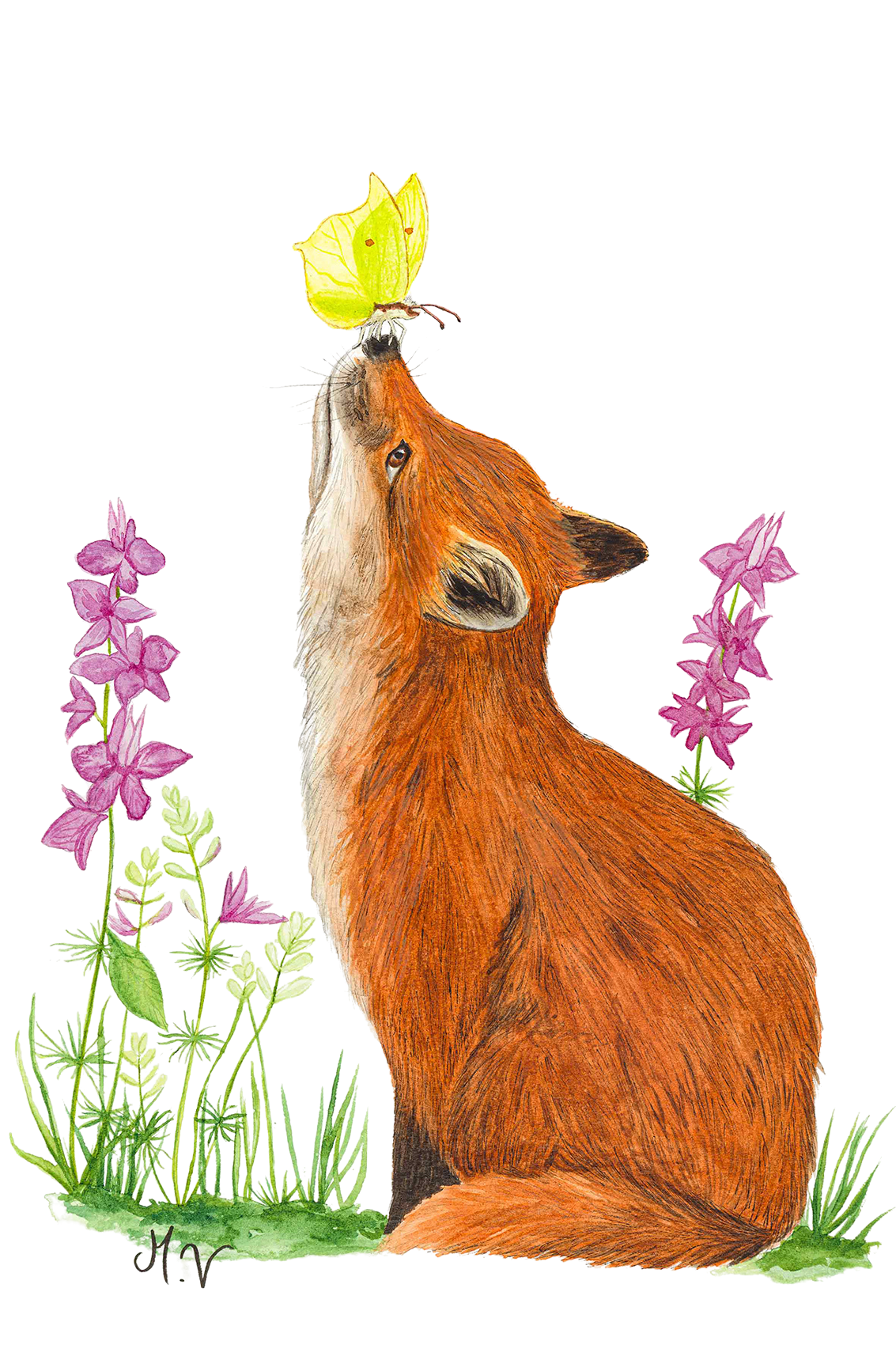 " Douce rencontre " - tirage d'art A4