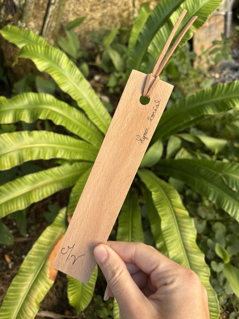 " Lynx boréal " - marque-page en bois