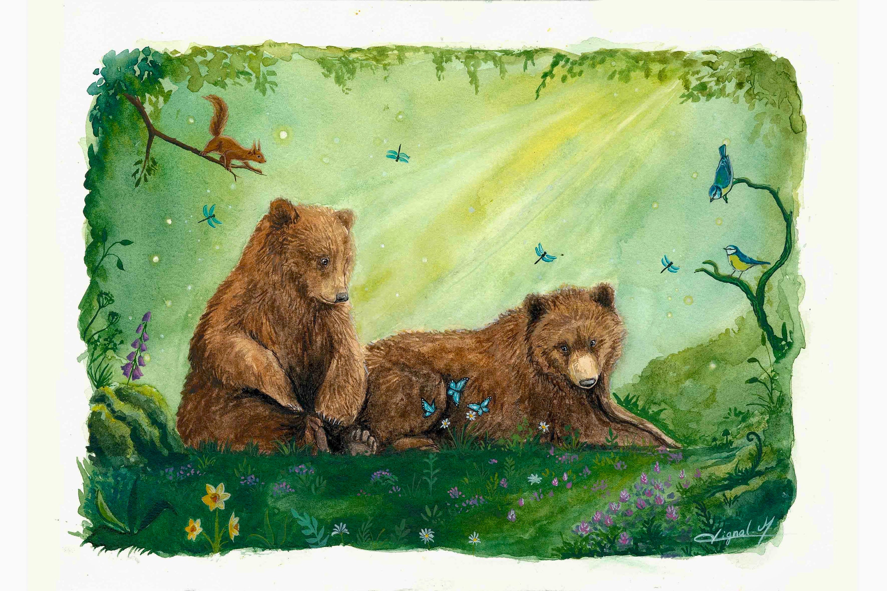 " Au pays des merveilles " - tirage d'art A4