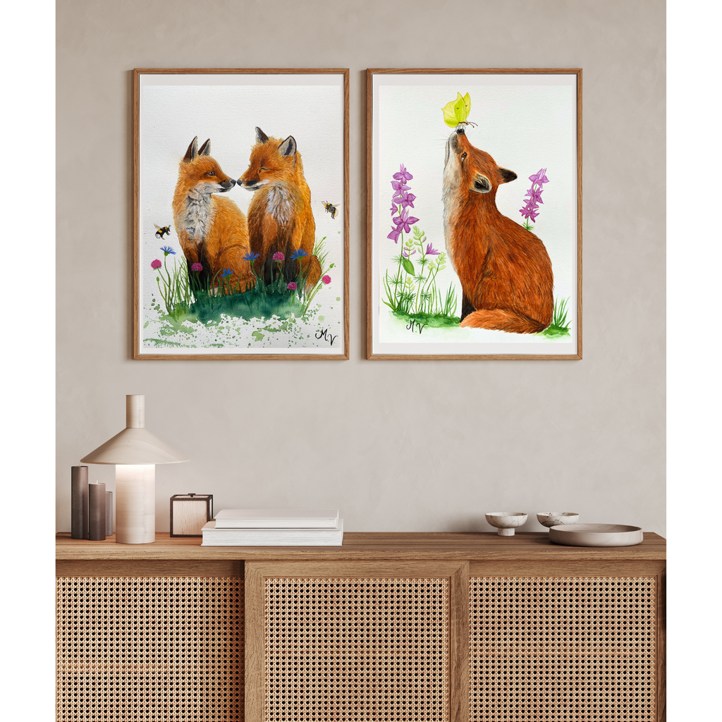 " Douce rencontre " - tirage d'art A4