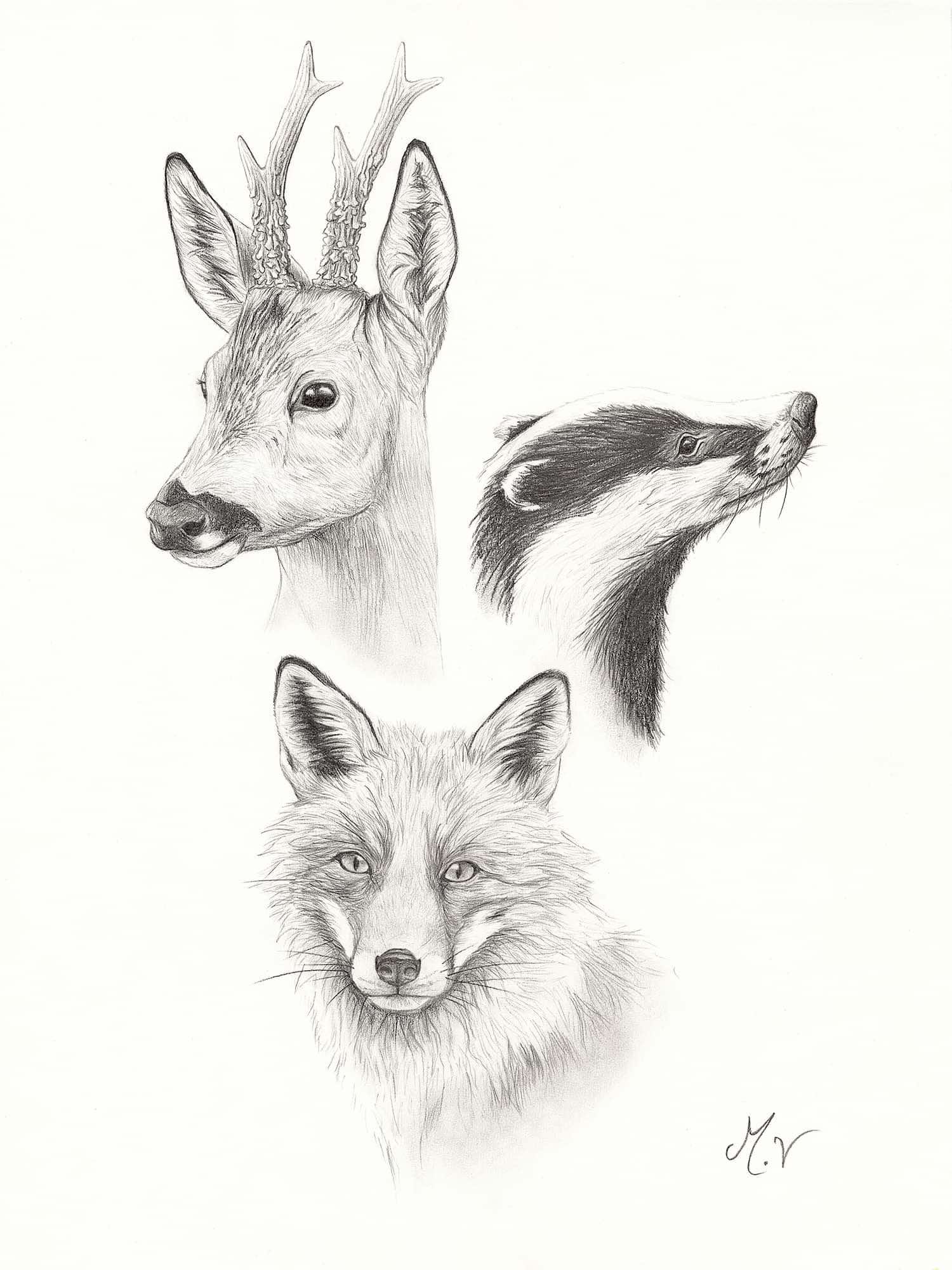 «  Trio forestier » - A3